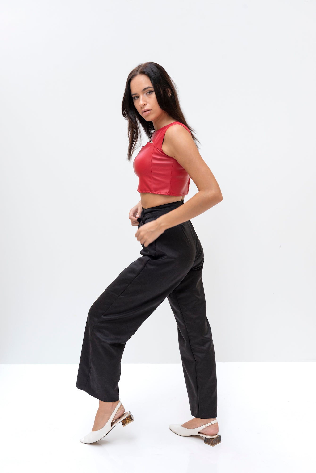 Criss cross pants