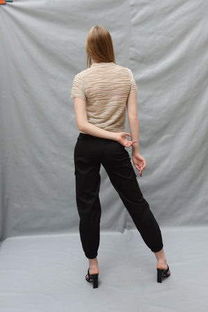 Military pants in black