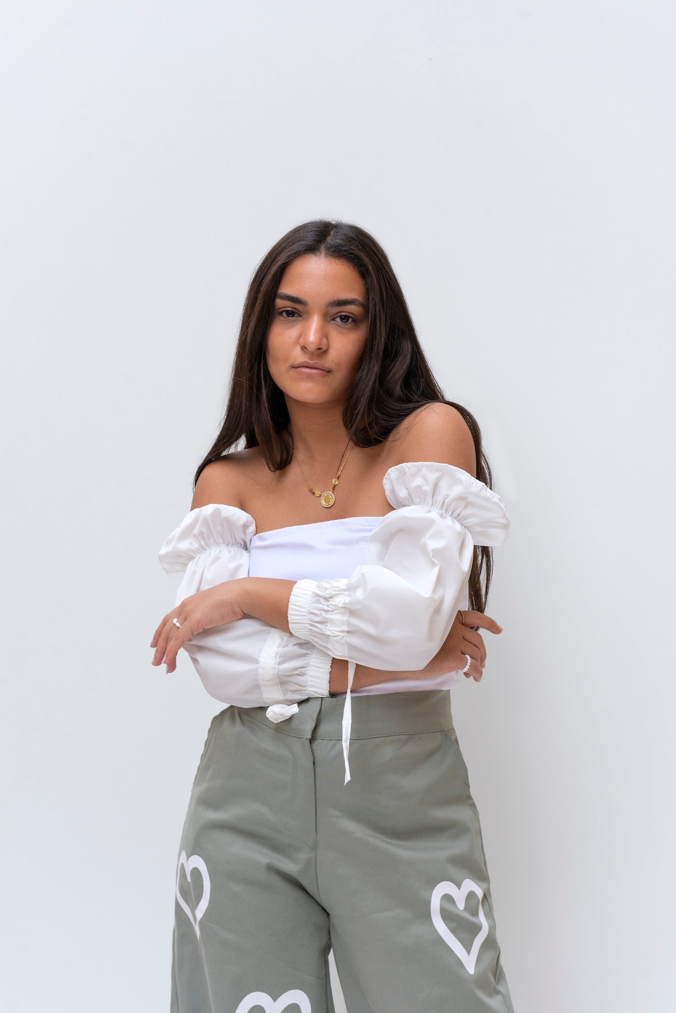Stella top in white