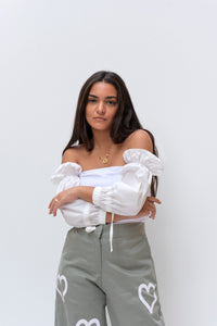 Stella top in white