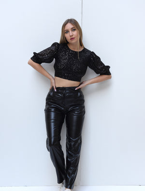 Spark top in black