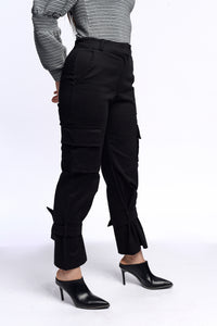 Belted Pants in black