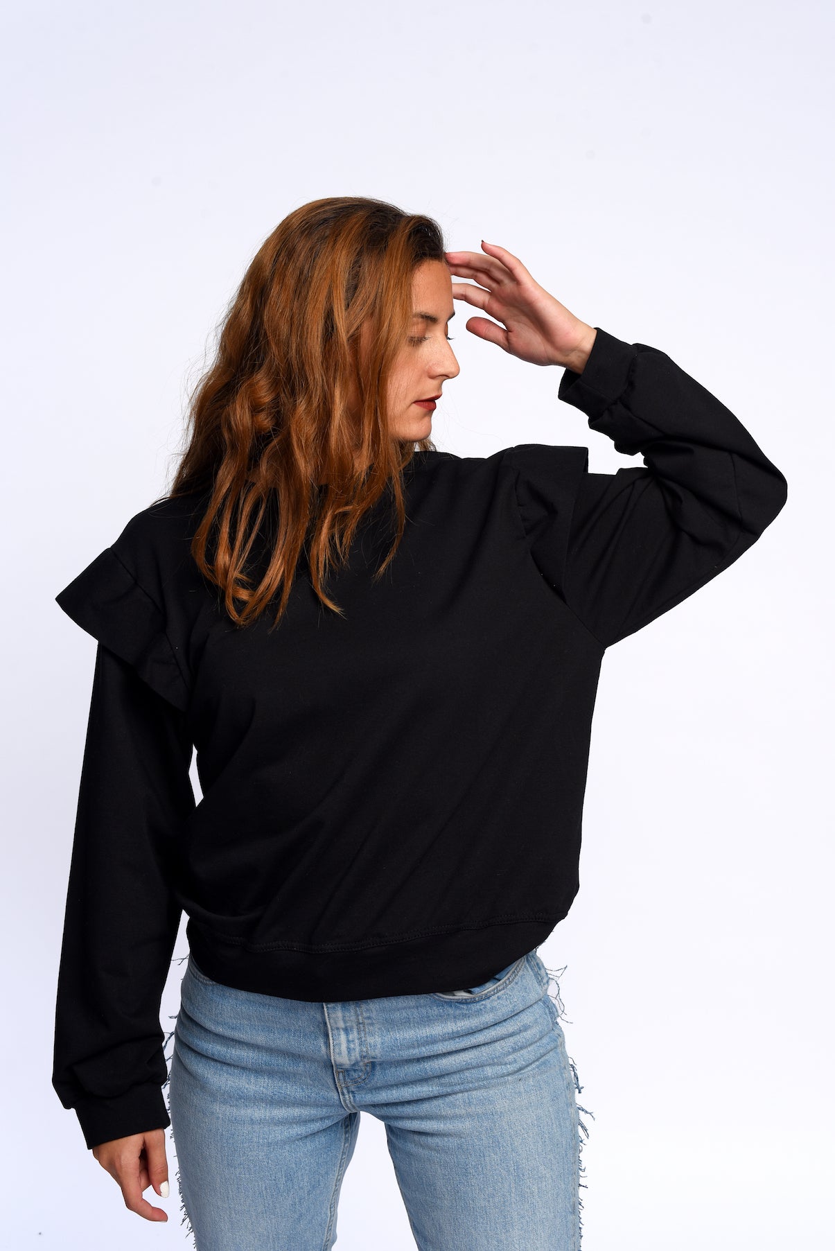 Fly sweatshirt in black