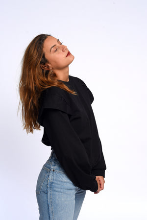 Fly sweatshirt in black