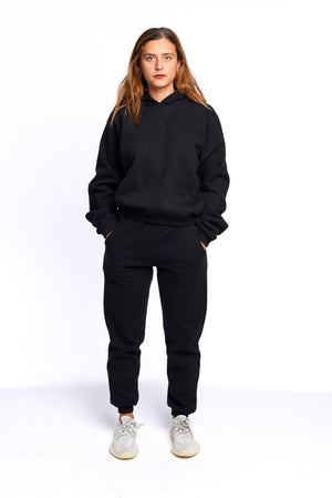 The black sweatshirt