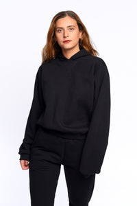The black sweatshirt
