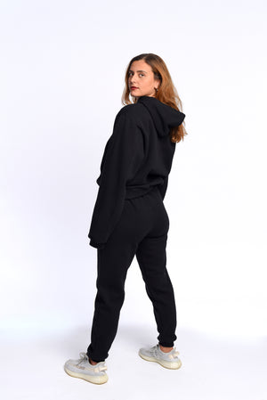The black sweatshirt