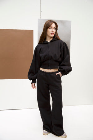 Power jacket in black
