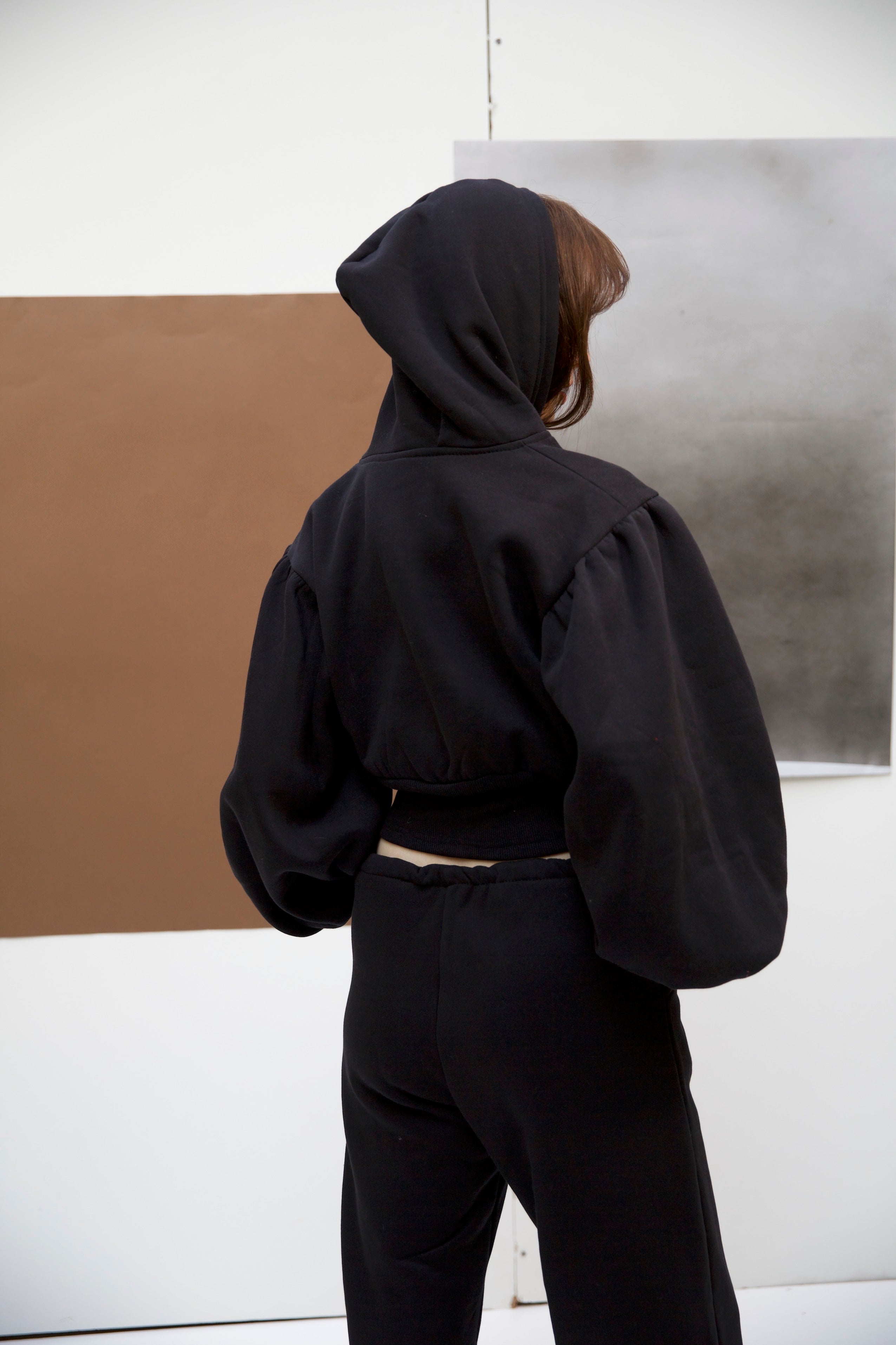 Power jacket in black