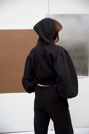 Power jacket in black