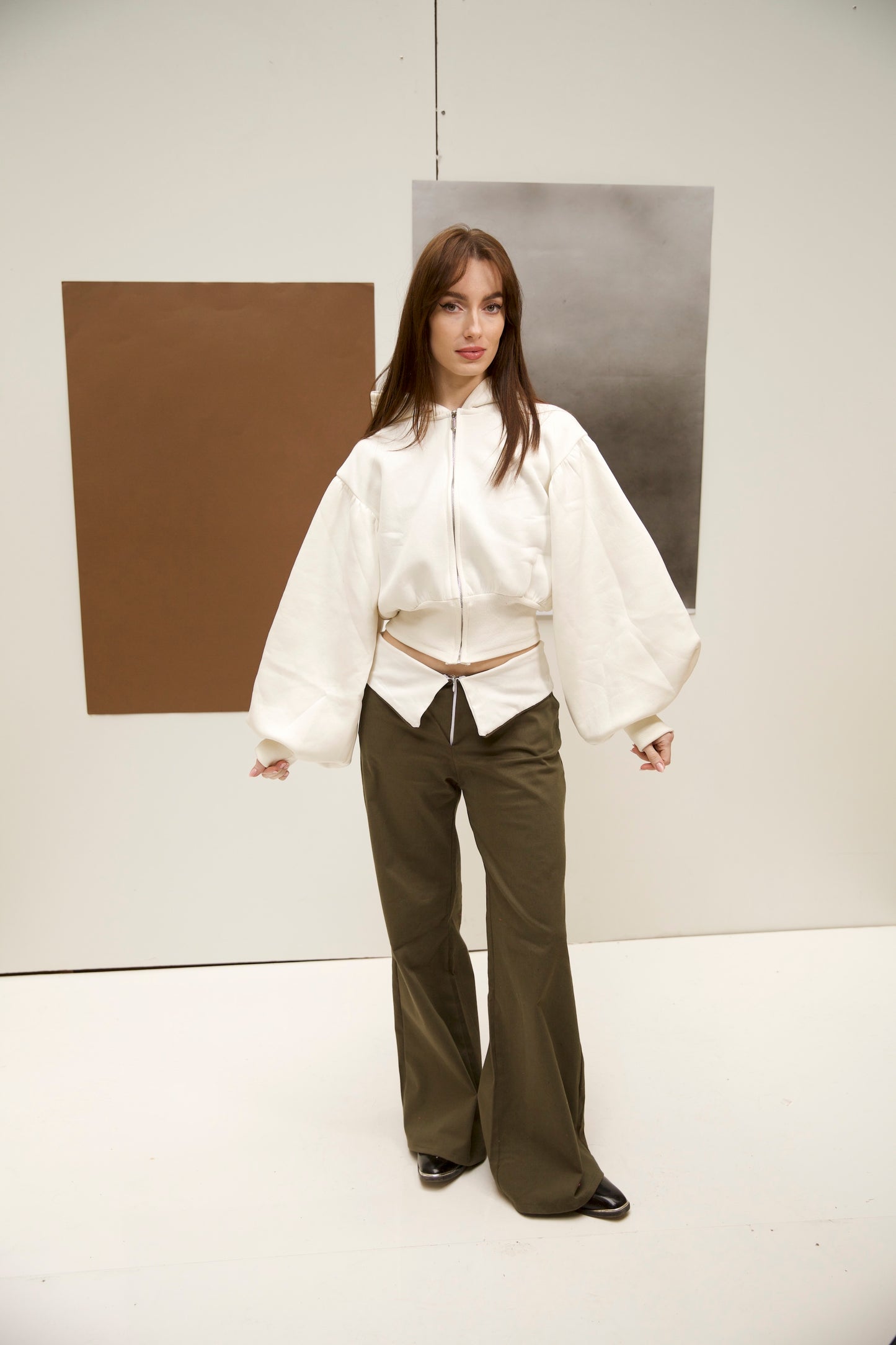 Power jacket in white