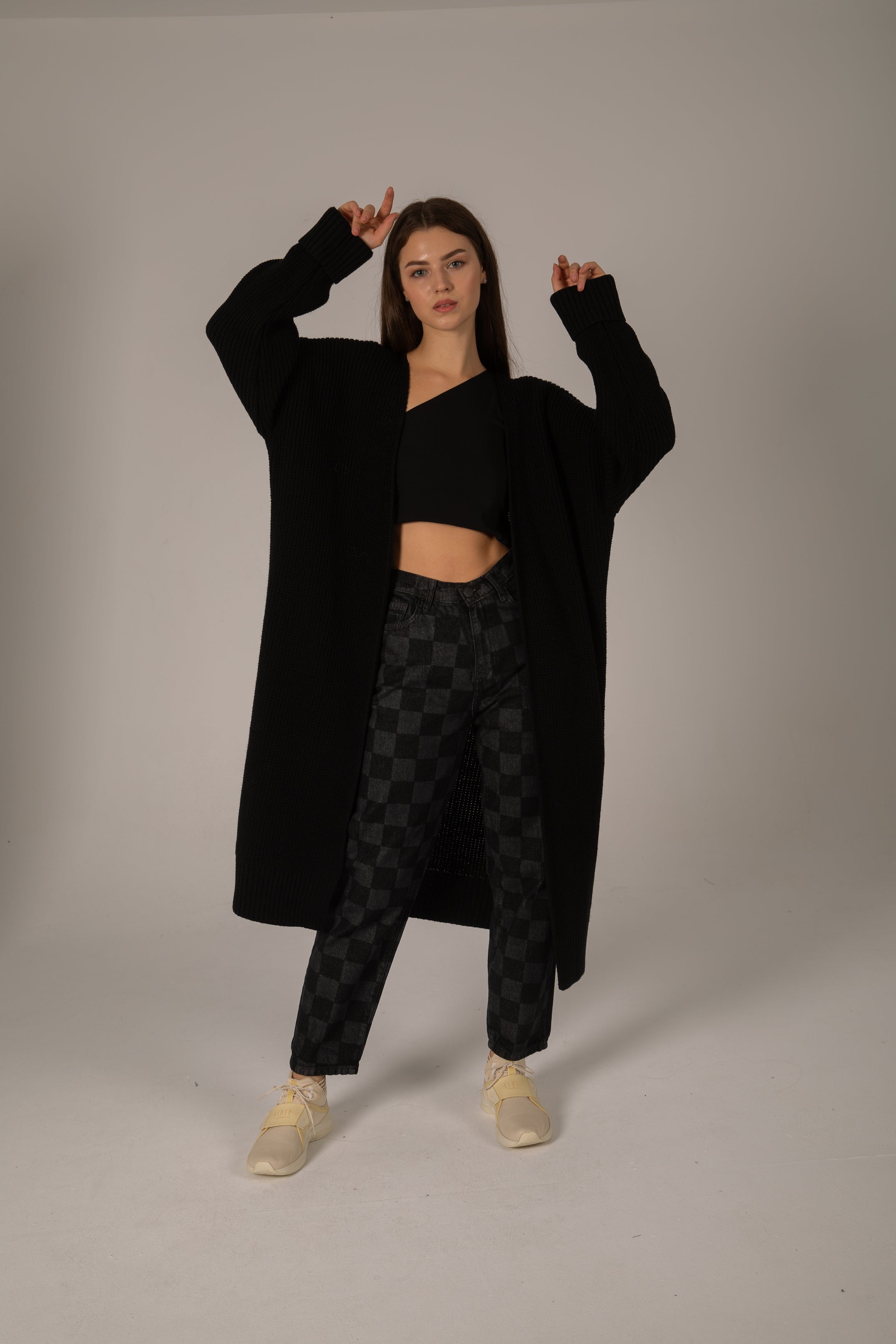 Batman cardigan in black