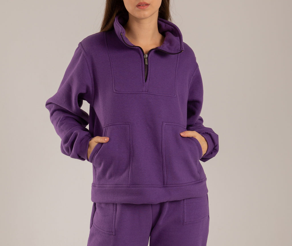 Snug sweatshirt in purple