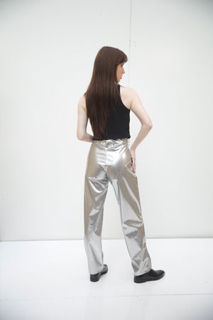 Disco pants in silver
