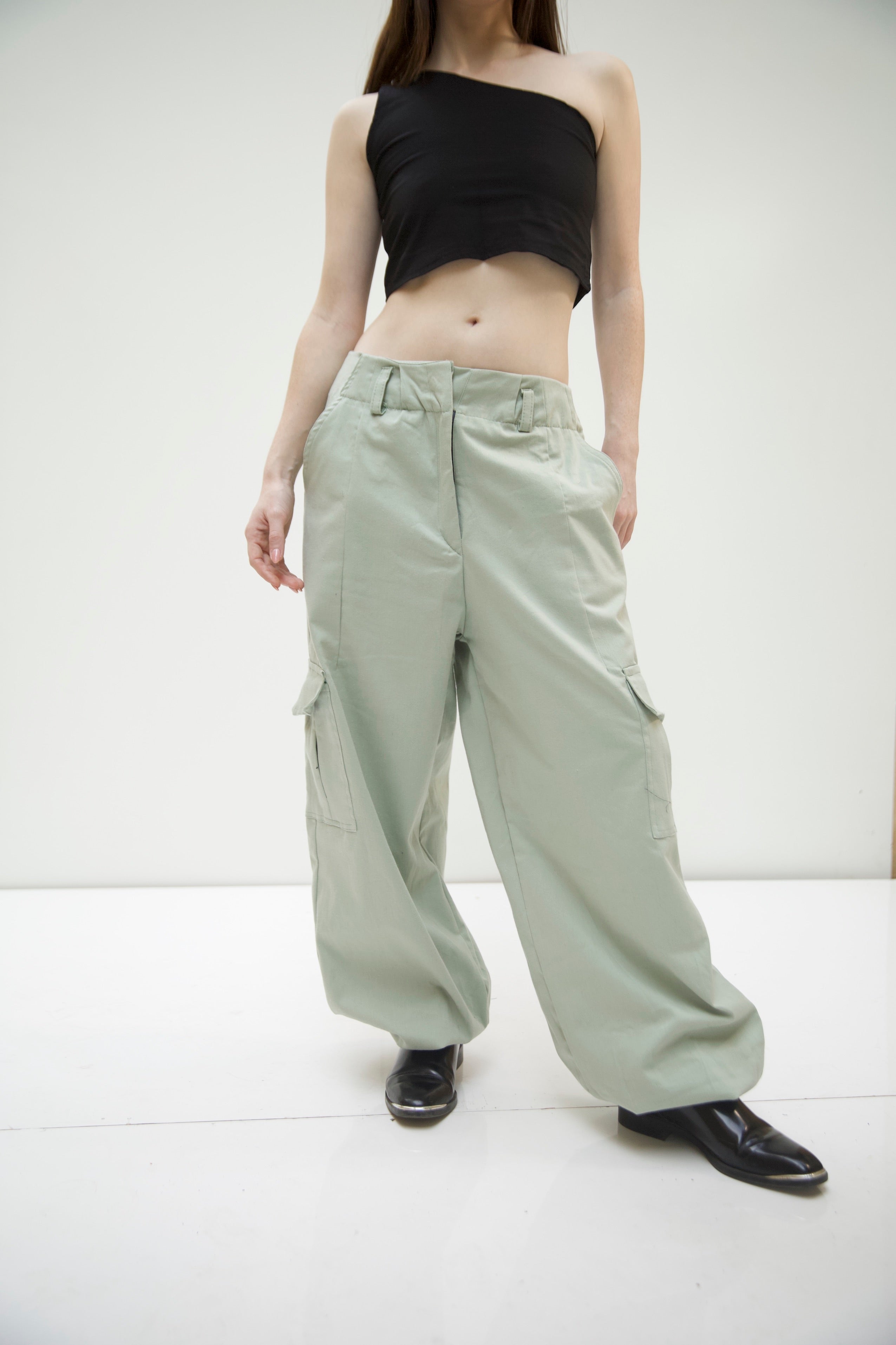 Minty parachute pants