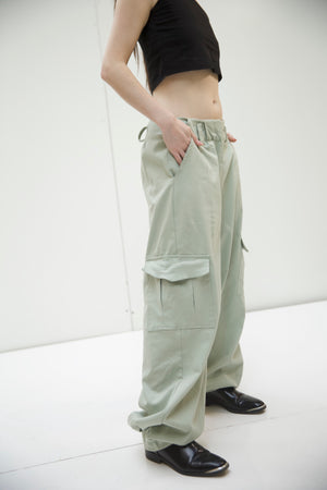 Minty parachute pants