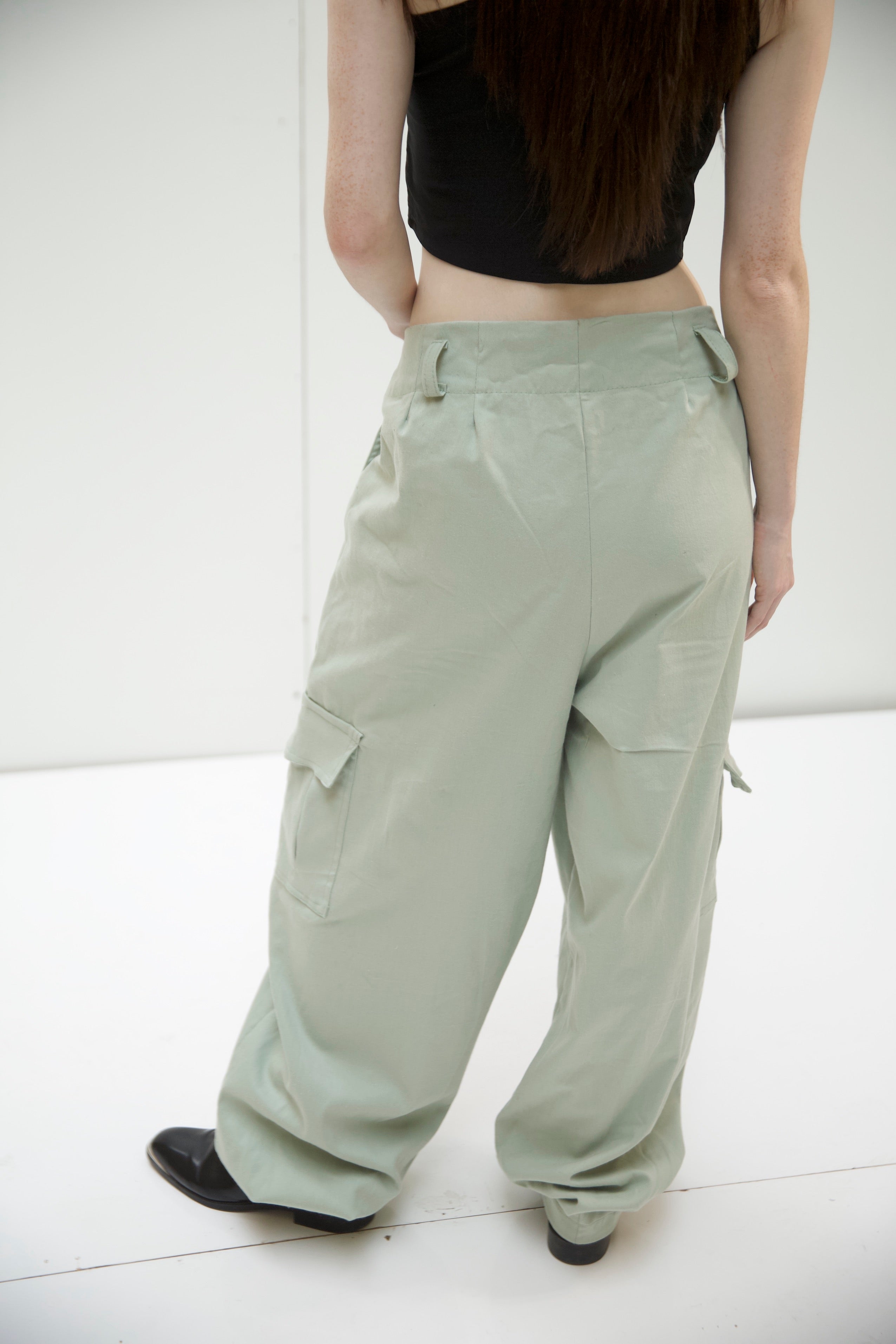 Minty parachute pants