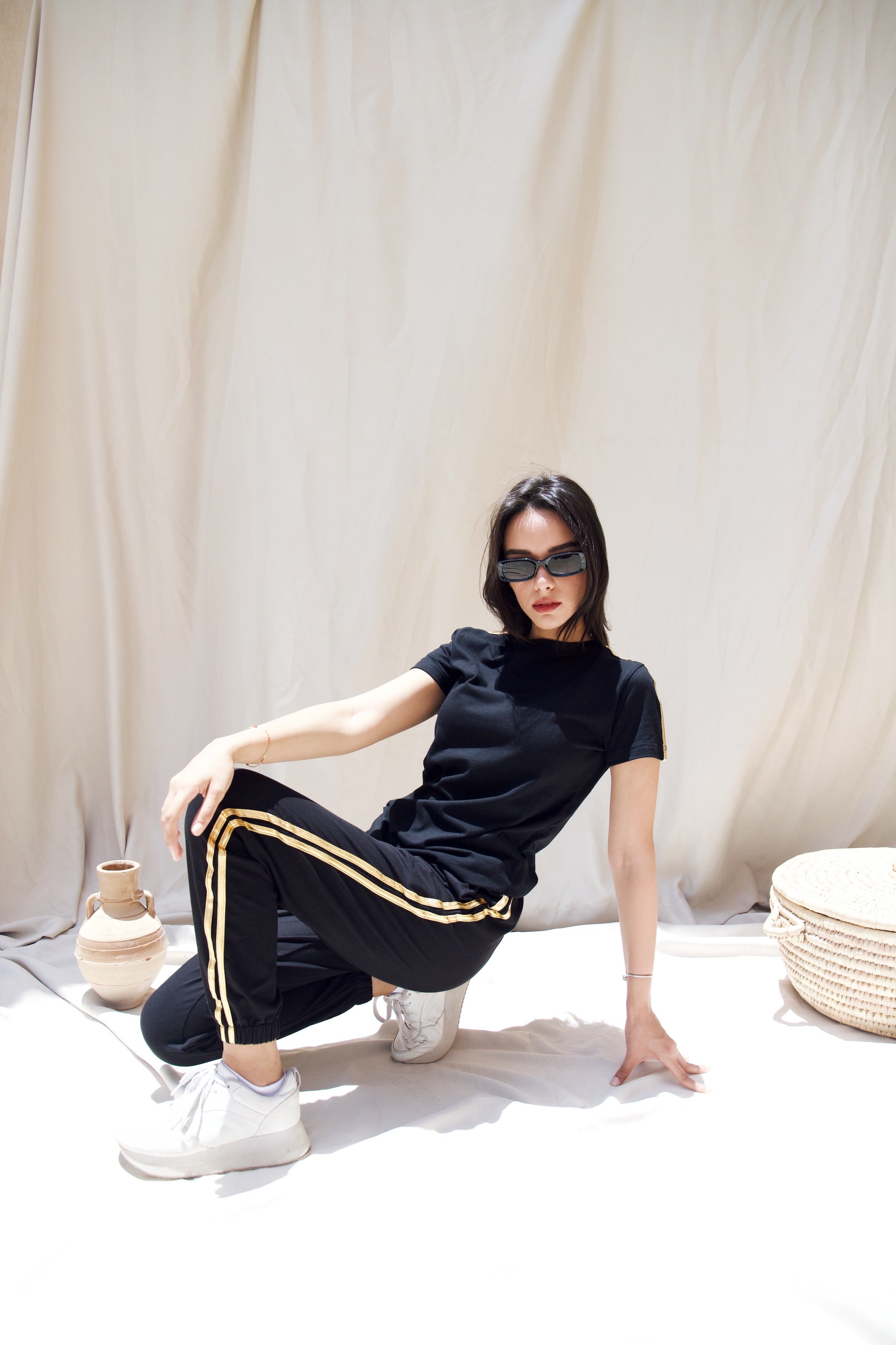 Star Pants In Gold