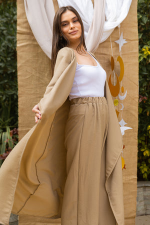 Flow pants in beige