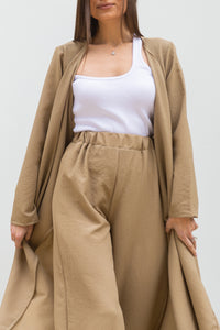 Flow pants in beige
