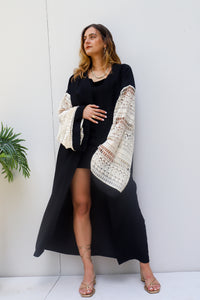 Rise kimono in black