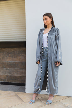 Pearl kimono in grey