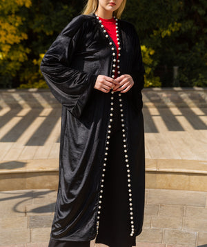 Pearl kimono in black