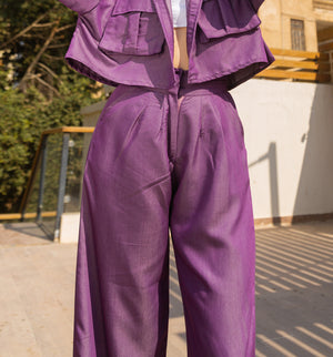 Stand out pants in purple