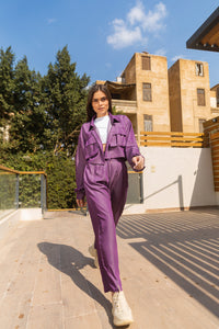 Stand out pants in purple