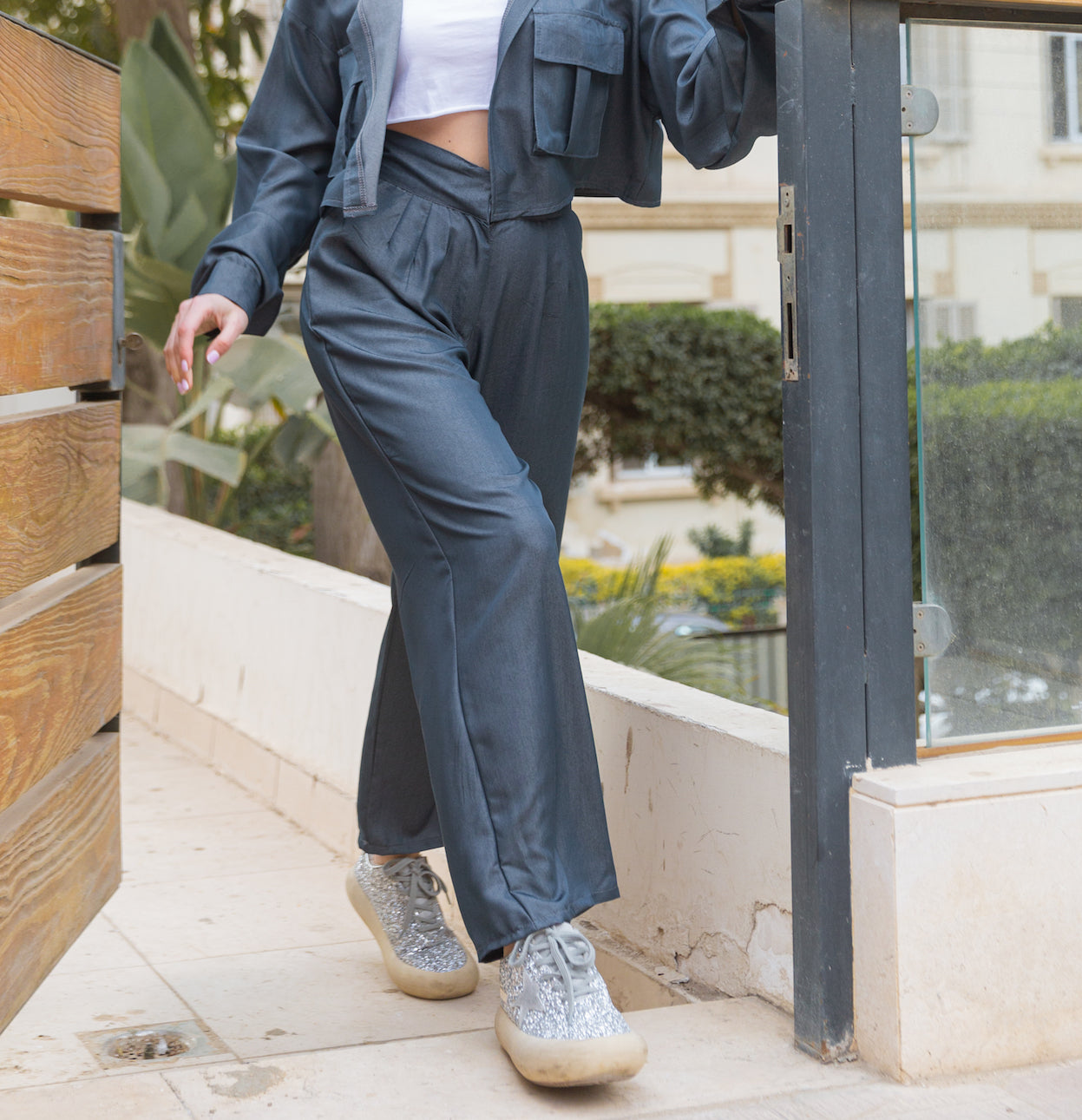 Stand out pants in blue