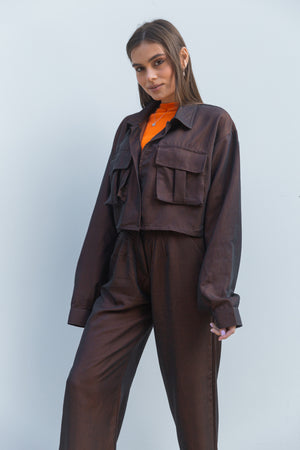 Stand out jacket in brown