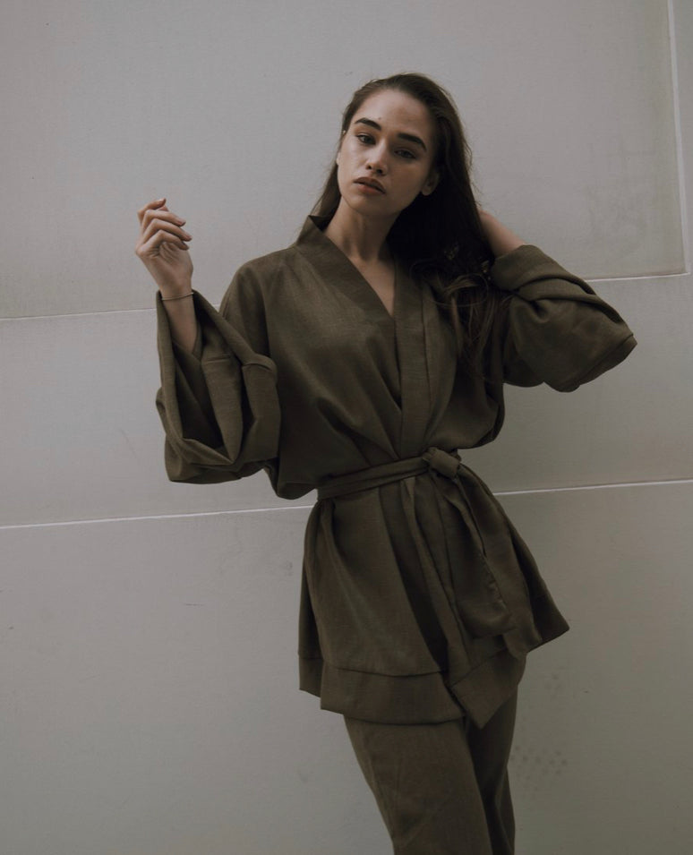 Around the world set (Kimono + Pants)